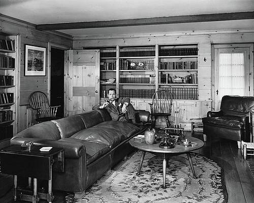 Pipe Wall Art featuring the photograph Robert Montgomery In His Living Room by Fred R. Dapprich