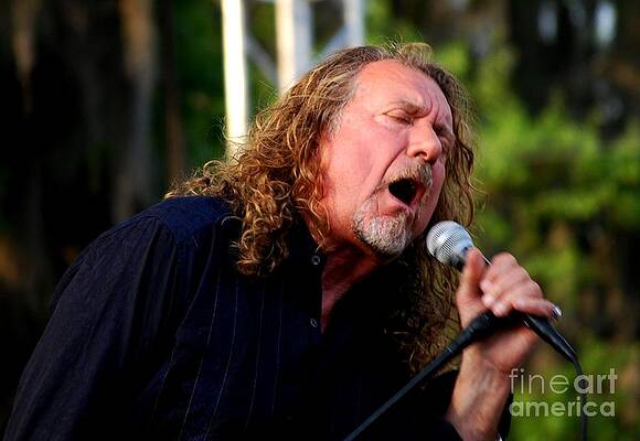 Music Wall Art featuring the photograph Robert Plant 2 by Angela J Murray