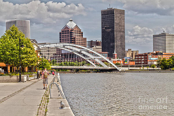 Architecture Wall Art featuring the photograph Rochester By The River by William Norton