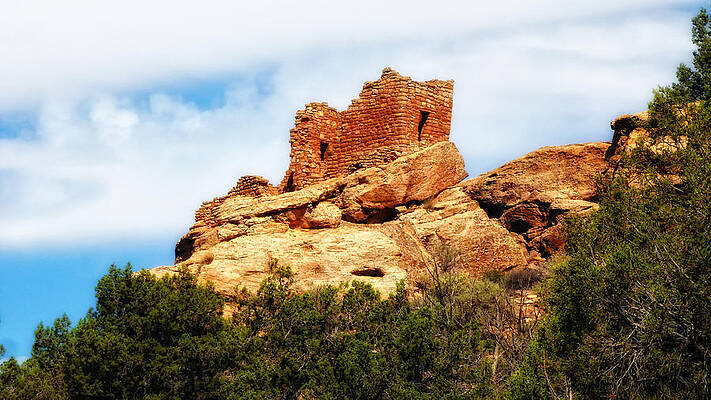 Sacred Wall Art featuring the photograph Rock House by Ghostwinds Photography