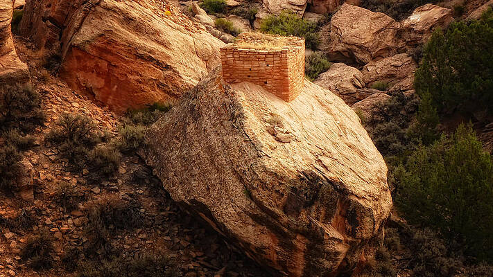 Sacred Wall Art featuring the photograph Rock Tower by Ghostwinds Photography