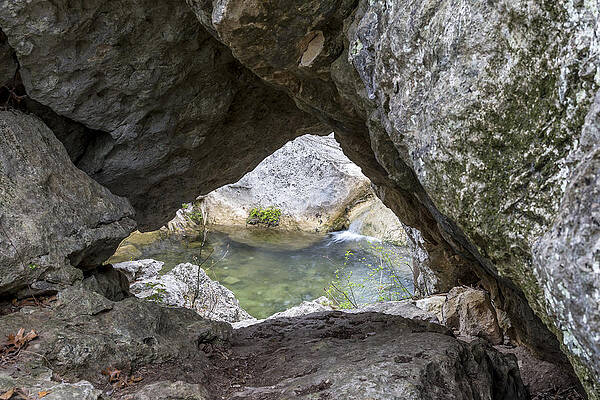 Natural Photograph - Rock Window by David Morefield