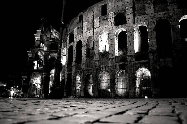 Architecture Photograph - Roman Night by La Dolce Vita