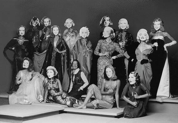 Vintage Celebrity Portrait Compilation Wall Art