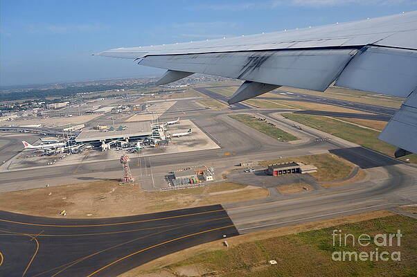 Europe Photograph - Rome Airport From An Aircraft by Sami Sarkis Photography