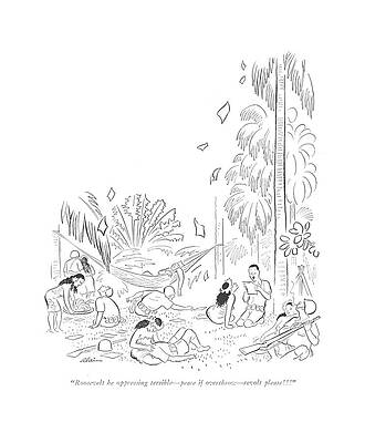 Peace Drawing - Roosevelt He Oppressing Terrible - Peace If by  Alain