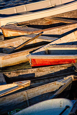 Maine Wall Art featuring the photograph Row Row Row Your Boat by Jeff Sinon
