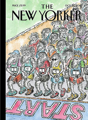 Anthropomorphic Creatures at the Race Start Wall Art