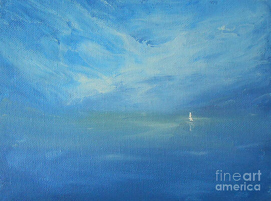 Sea Painting - Sail Away by Jane See