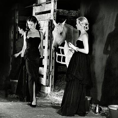 Sally Parsons and Mrs. George Carey Jr Wall Art