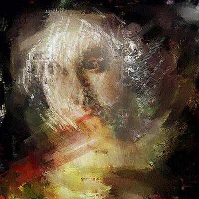 Portrait Wall Art featuring the mixed media Salome by BFA Prints