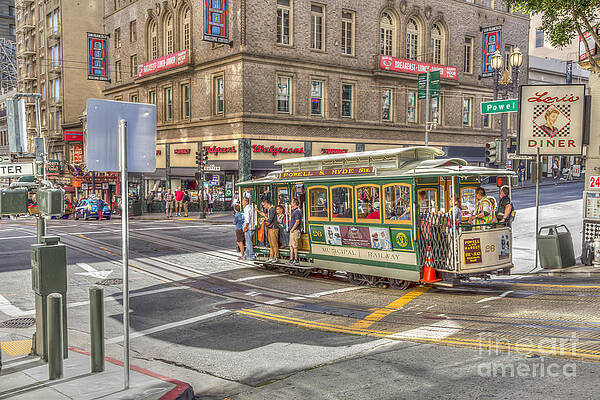 Architecture Wall Art featuring the photograph San Francisco Cable Car by Sue Leonard