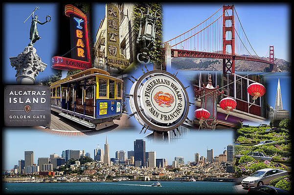 San Francisco Highlights Collage Photograph
