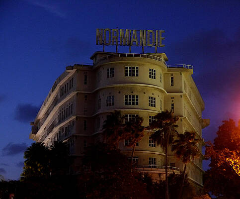 Historical Wall Art featuring the photograph San Juan - Normandie Hotel by Richard Reeve