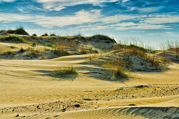 Sky Wall Art featuring the photograph Sand Dunes by Louis Dallara