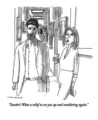 Clock Drawing - Sandro!  What A Relief To See by Michael Crawford