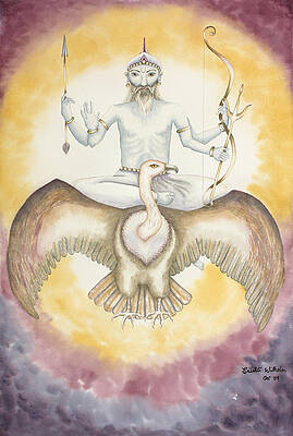 Hindu Astrology Painting - Sani Saturn by Srishti Wilhelm