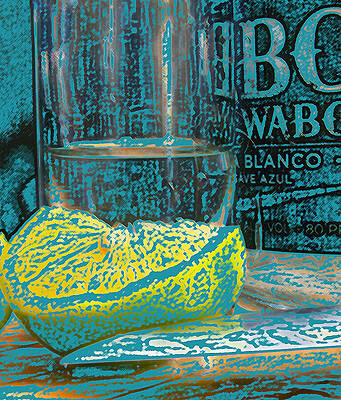 Vibrant Tequila Still Life Wall Art