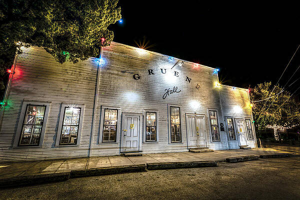 Gruene Hall at Night Wall Art