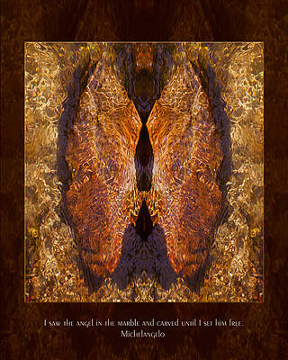 Painting - Sculpting An Angel by Omaste Witkowski