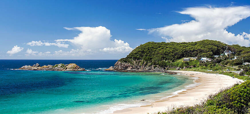 Beach Photograph - Seal Rocks by Nicholas Blackwell