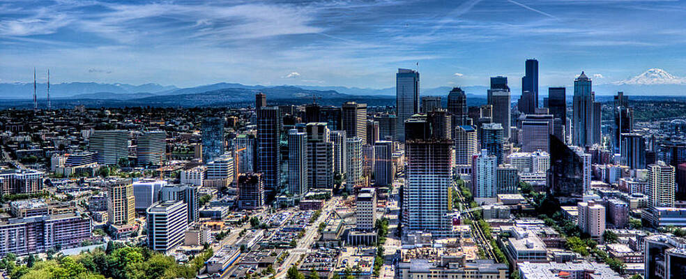 Wall Art featuring the photograph Seattle City by Jonny D