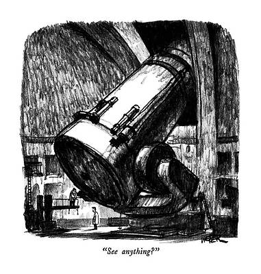 Giant Telescope Observation Drawing