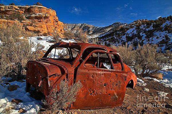 Utah Photograph - Sego Utah Parking Lot by Adam Jewell