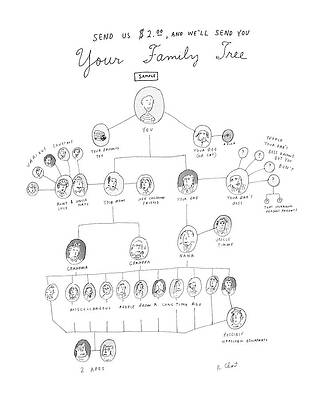 Humorous Family Tree Diagram Wall Art