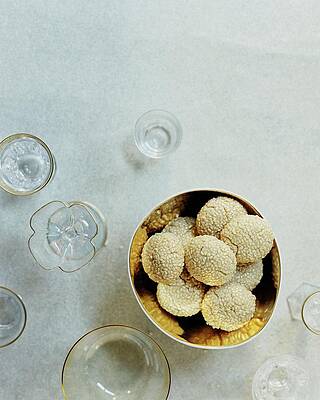 Baking Wall Art featuring the photograph Sesame Cookies by Romulo Yanes