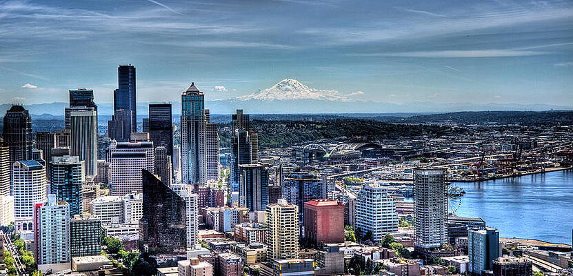 Wall Art featuring the photograph Settle Cityscape by Jonny D