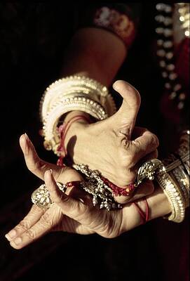 Intricate Hand Gestures in Dance Photograph