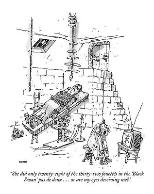 Laboratory Drawing - She Did Only Twenty-eight Of The Thirty-two by George Booth