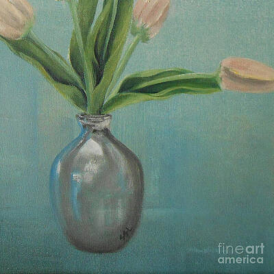 Minimalist Wall Art featuring the painting Silence by Jane See