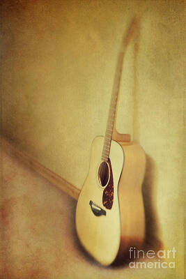 Acoustic Guitar in Soft Focus Wall Art