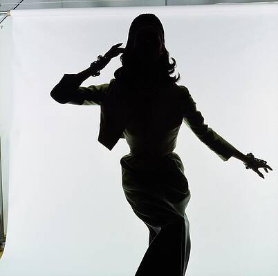 Silhouette Wall Art featuring the photograph Silhouette Of A Model by Bert Stern