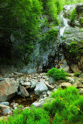 Wall Art featuring the photograph Silver Cascade In The Mist by Jeff Sinon