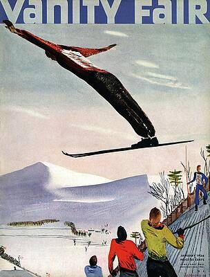 Ski Jumper on Vanity Fair Cover Wall Art