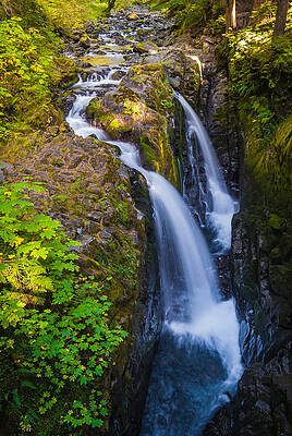 Nature Wall Art featuring the photograph Sol Duc Falls - Waterfall Photograph by Duane Miller