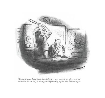 Bat Wall Art featuring the drawing Some Troops Have Been Landed But I Am Unable by Leonard Dove