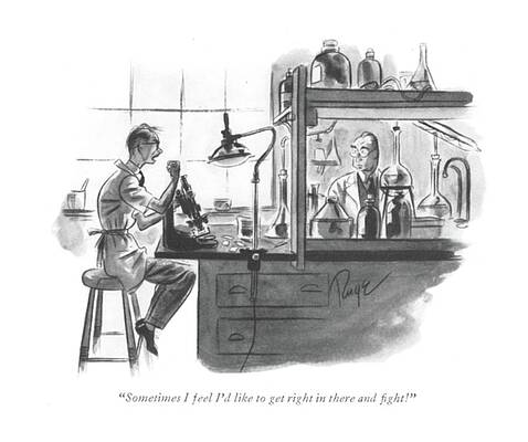 Laboratory Drawing - Sometimes I Feel I'd Like To Get Right by John Ruge