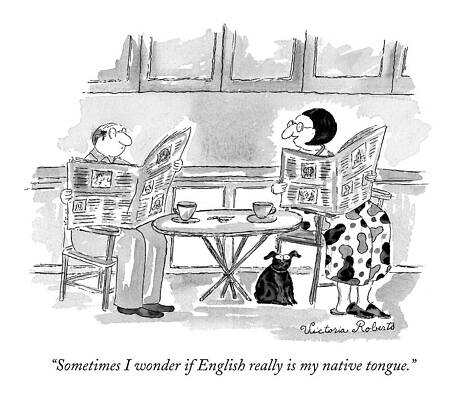 Native Drawing - Sometimes I Wonder If English Really Is My Native by Victoria Roberts