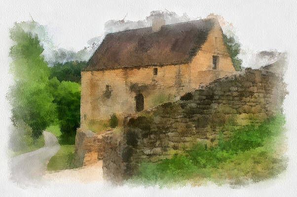 Vintage Painting - Somewhere In France by Georgia Clare