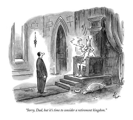 Pipe Wall Art featuring the drawing Sorry, Dad, But It's Time To Consider by Frank Cotham