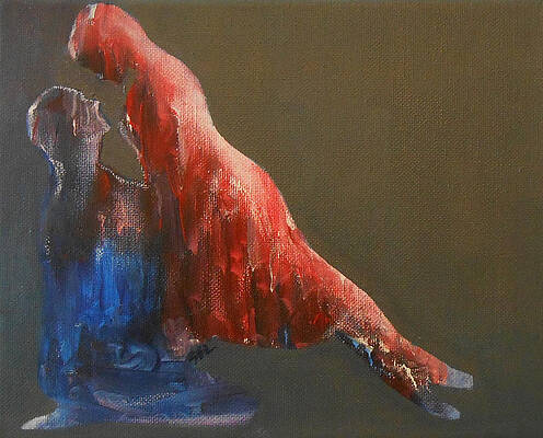 Minimalist Wall Art featuring the painting Soul 2 by Jane See