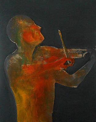 Minimalist Wall Art featuring the painting Soul 3 by Jane See