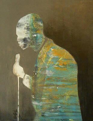 Minimalist Wall Art featuring the painting Soul by Jane See