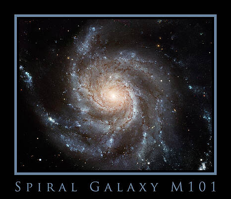 Photograph - Spiral Galaxy M101 by Adam Mateo Fierro