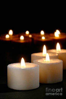 Glowing Candlelight Ambiance Wall Art