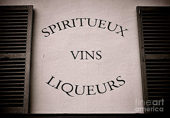 Vintage French Spirits Sign Wall Art